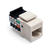 Category 5 QuickPort Connector, CAT 5, Light Almond