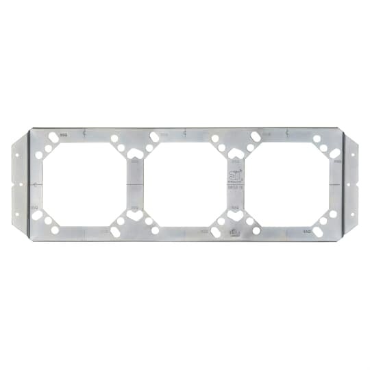 Support Bracket for 5 Inch Square, 4 Inch Square and 4-11/16 Inch Boxes, 16 Inch Horizontal Stud Centers, Pre-Galvanized Steel