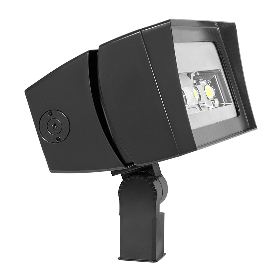 Future Flood, 180W,7Hx6V, 5000k, LED, 120-277V, Dimmable Slipfitter, Bronze