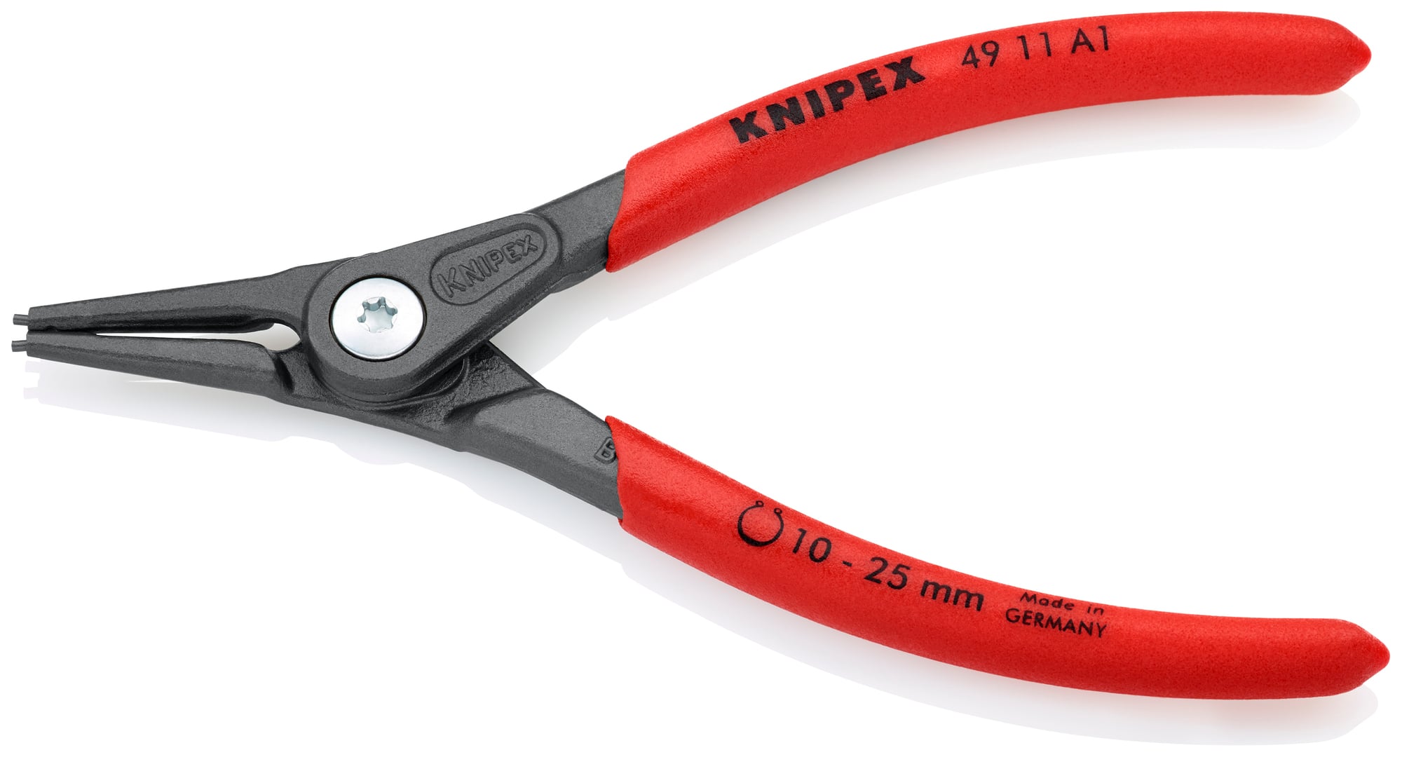 External Precision Snap Ring Pliers, 5 1/2 in., Non-slip plastic, 3/64 in. Tips
