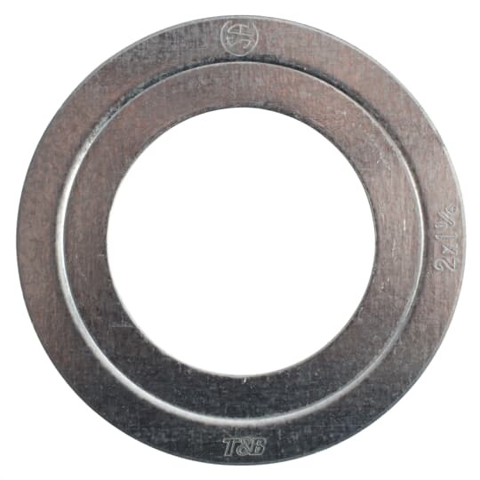 2 Inch to 1-1/4 Inch, Reducing Washer, Steel-Zinc Plated, For Use with Rigid/IMC Conduit, CSA Listed
