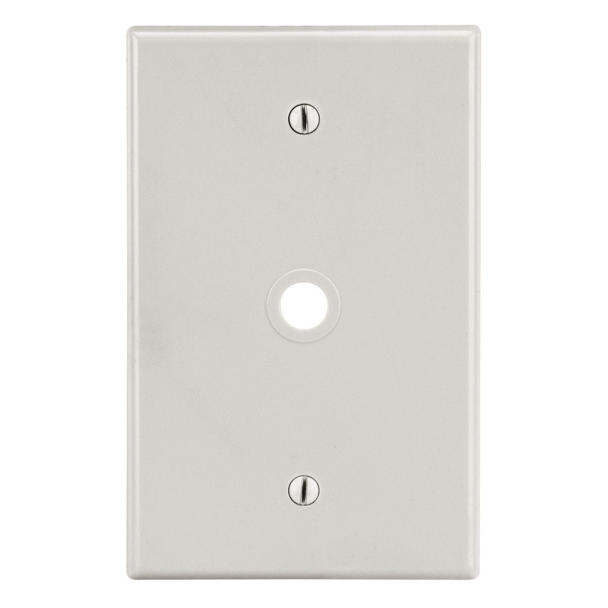 Wallplate, Mid-Size 1-Gang, .406" Opening, Box Mount, Light Almond