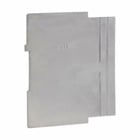 Eaton Crouse-Hinds series Square Box Partitions, 2-1/8", Blank, Steel, Two-gang, Square cut, tile wall, used with 1/2", 3/4", 1" raised covers