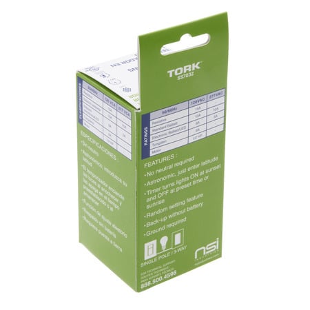 Astro Wall Sw Timer 120/277V Whte