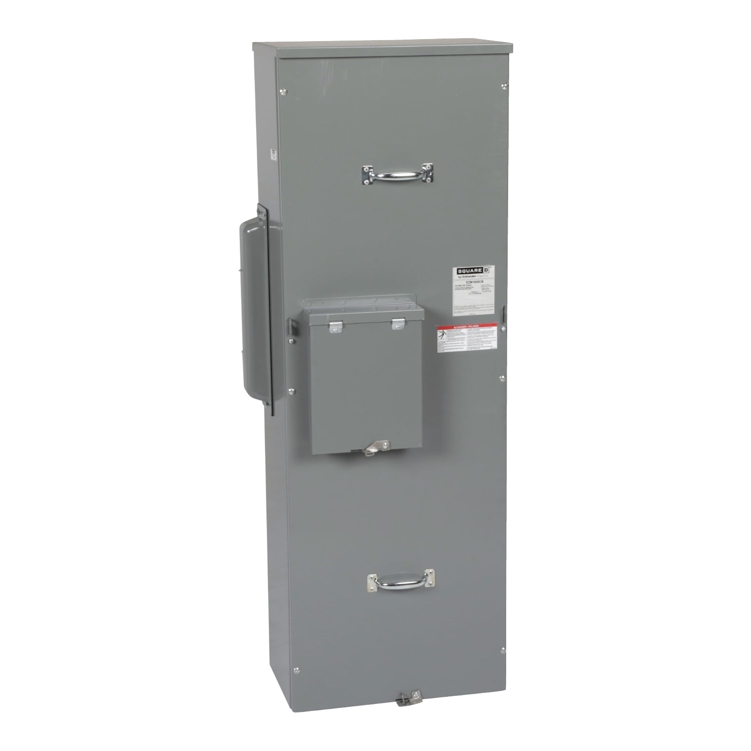 EZM1600CB Main Unit, EZ Meter Pak, 600 Amp, 120/240V, 1 Phase, 3 Wire, Aluminum Busbar, 65 kA SCCR, Main Breaker, OH, UG