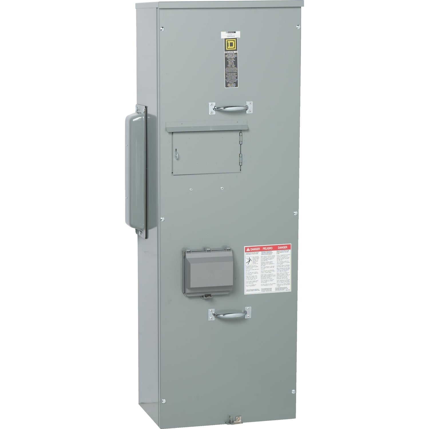 Main fusible (Class T) switch unit, EZ Meter-Pak, 800A, 120/240VAC, 1ph/3W, 800A bus, OH/UG, Type 3R