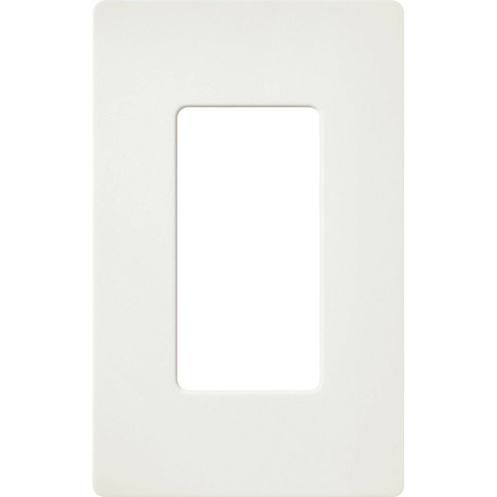 Claro Wallplate, Satin Finish, Single-gang in architectural white
