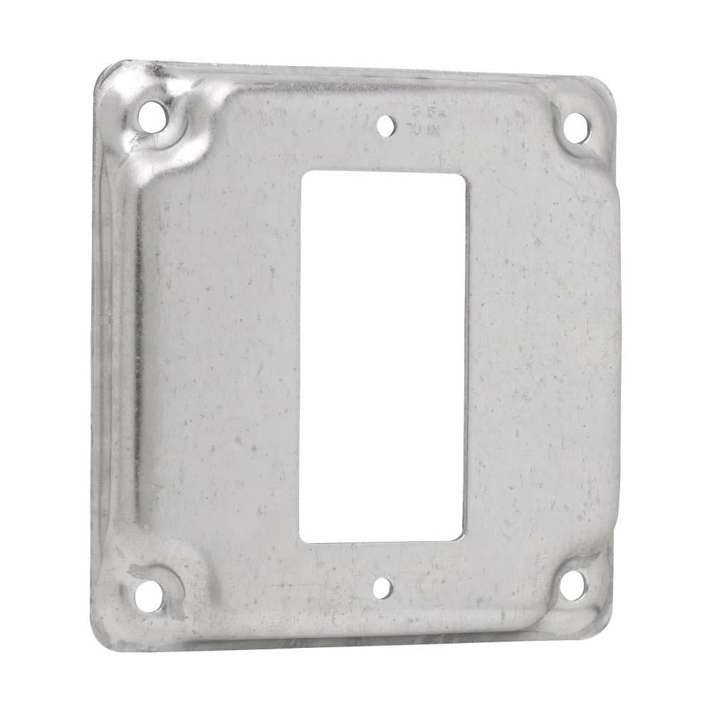 TP513 Thepitt Cover, 4 in L x 4 in W, Raised Surface Cover, Steel