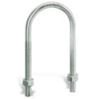 Bolt, U, Size 2-1/2 Inches, Length of Thread 2-1/16 Inches, Steel