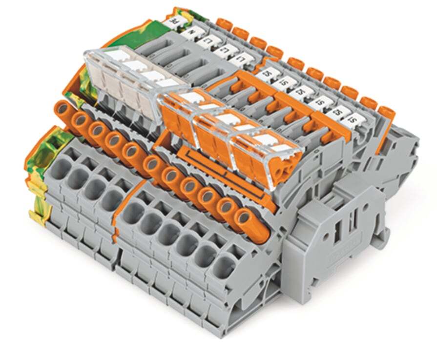 Compact terminal block; for current and voltage transformers; 6,00 mm; multicoloured