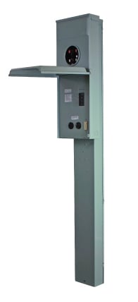 Midwest Electric?s metallic RV units are manufactured using 16-gauge, galvanized zinc-coated steel and NEMA 3R construction, which resists corrosion and fading and provides lasting service in outdoor applications.  Units are available in surface mount and earth burial or padmount posts, offering a wide range of receptacle configurations to fit your needs.