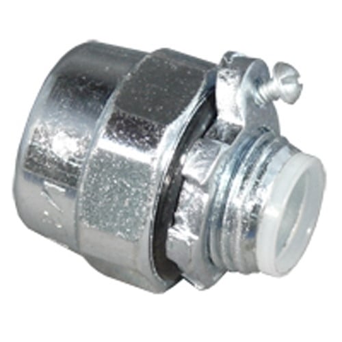 Conduit Hub With Bonding Screw; 1/2 Inch, Steel, Zinc Electroplated