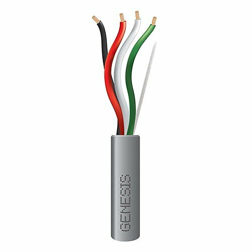 18/4 STRANDED CABLE - 500 FT PULL BOX - GRAY