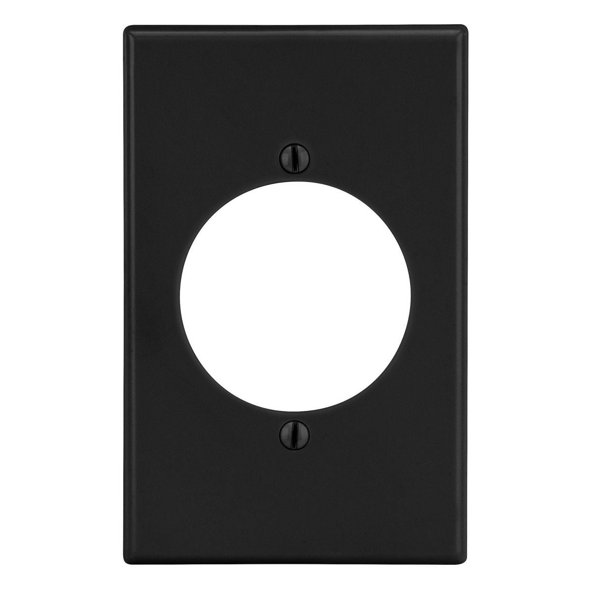 Wallplate, 1-Gang,  2.15" Opening, Black