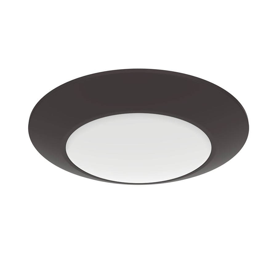 Surface &amp; Flush Mounts 1000 Lumens Dsk34 6 Inch Round 16W 90CRI 3000K 120V Bronze Smooth