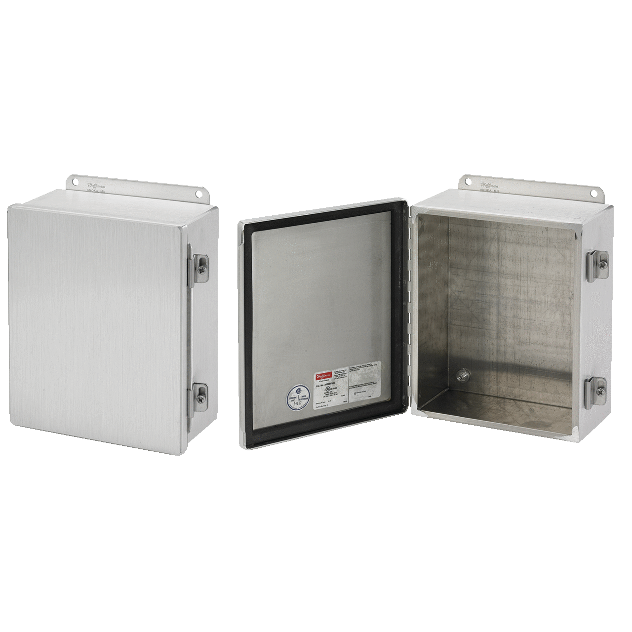 Continuous Hinge with Clamps Type 12, 14.00x12.00x6.00, Brushed, Aluminum