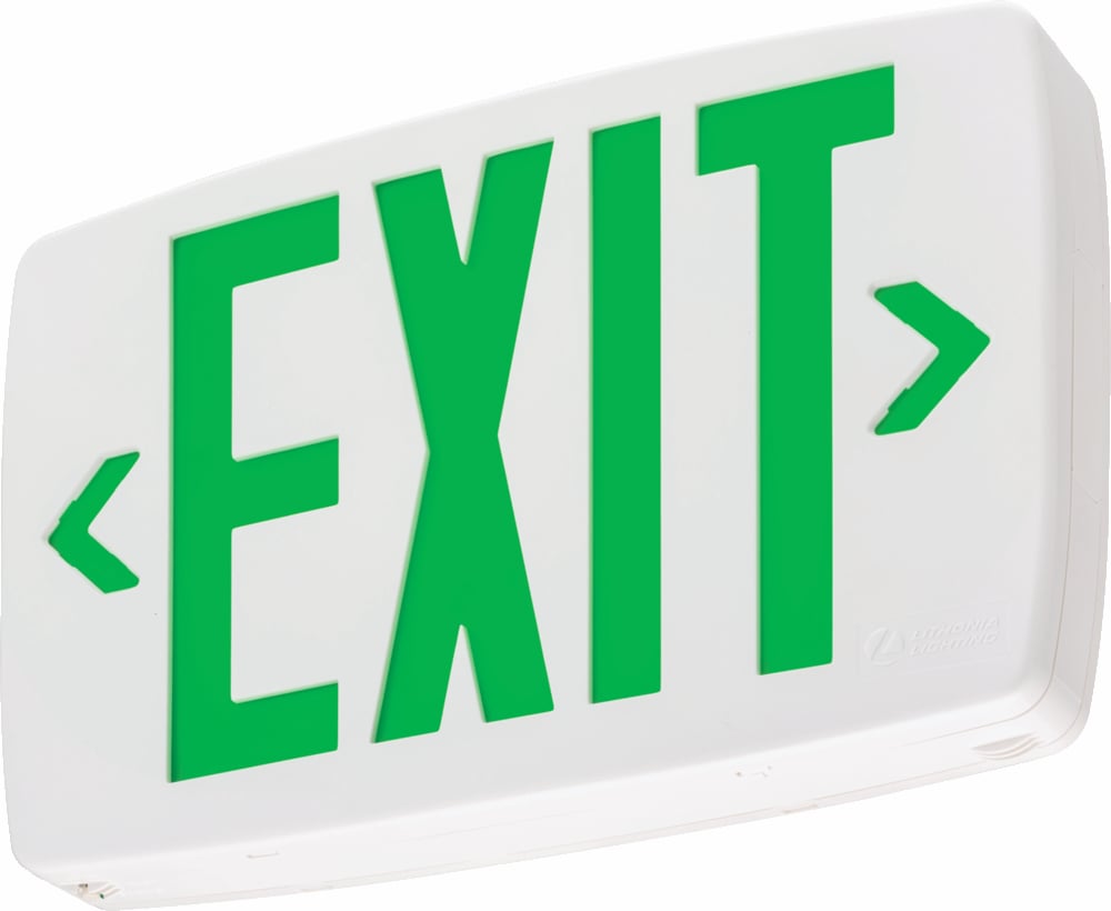 The Contractor Select Quantum LQM emergency exit sign from Lithonia Lighting with improved aesthetics and performance, is easy to install and maintain. The advanced optical design and electronic technology deliver high-quality light output when it is need