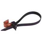 Messenger Hanger and Hanger Strap-Releasable, Black Nylon 12 for Temperatures up to 80 Degrees Celsius (176 F), Weather and Ultraviolet Resistant, Stainless Steel Hook, Length of 762.0mm (30.0 Inches), Width of 13.21mm (0.520 Inch), Tensile Strength Rating of 890 Newtons (200 Pounds)
