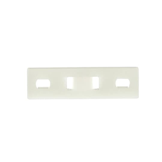 Multiple Bundle Mounting Strip, Natural Nylon 6.6 for Temperatures up to 85 Degrees Celsius (185 F), Length of 44mm (1.7 Inches), Width of 12.7mm (0.50 Inch), Thickness of 3.17mm (0.125 Inch), Two-Screw Mounting Method, #6 Screw, Maximum Tie Width 4.82mm (0.19 Inch)