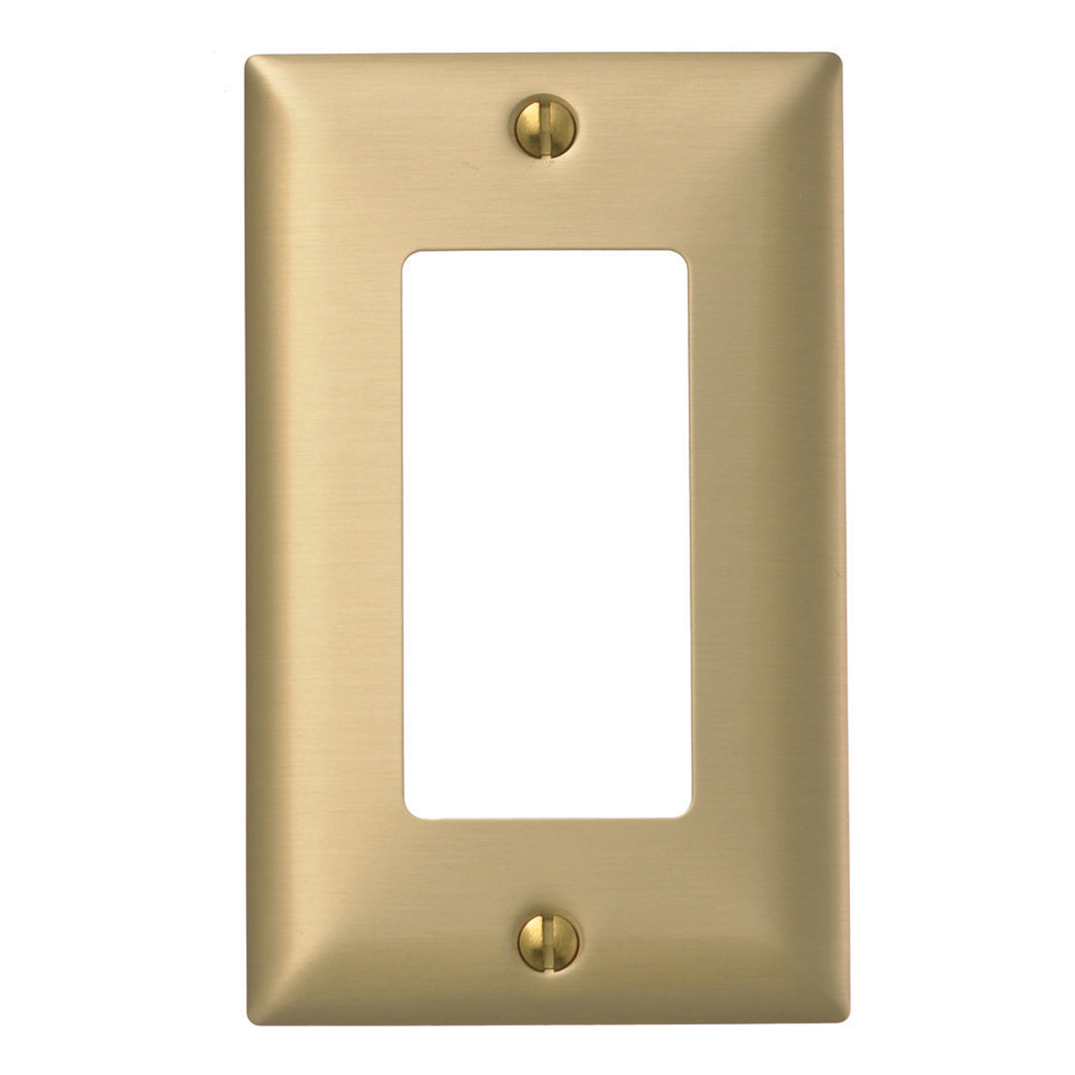 Metallic Plate 1-Gang, One GFCI Opening, Standard Size.