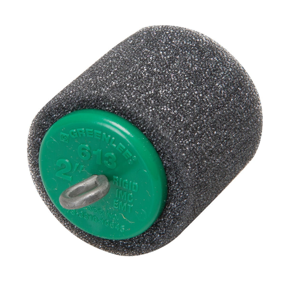 2" Conduit piston for use with blower or vacuum power fishing system to pioneer the line through the conduit run.  Flexible foam body for an air-tight seal.  Color-coded end disk with embossed size markings for fast, easy selection.  Strong steel center rod with loops on both ends.  Pistons available for all types and sizes of conduit 1/2" through 6".  Standard pack of 6.