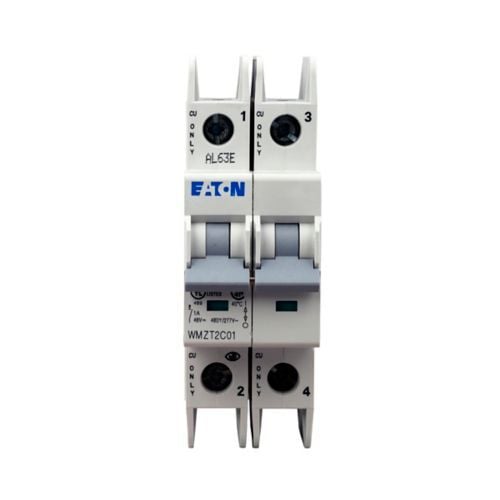 UL 489 WMZT DIN Rail Miniature Circuit Breaker, 10 kAIC at 480/277V, Two-pole, C Curve, 6A, Standard box terminals