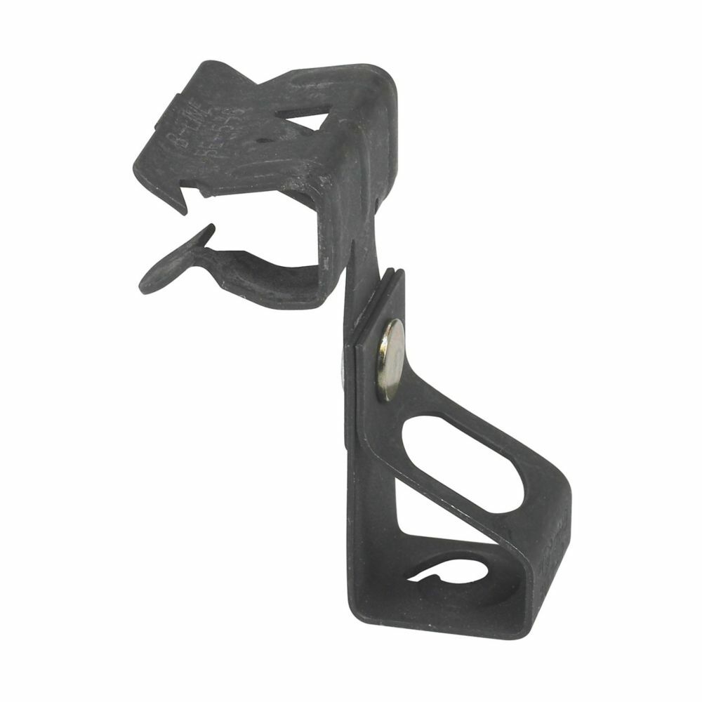 Eaton B-Line series all threaded rod and drop wire supports, Hangers, Flange, 1" Height, 1" Length, 1" Width, 0.065lbs, Rod to beam hangers, .31" Min mount size, .5" Max mount size, 0.25" rod size, 160 lbs load capacity