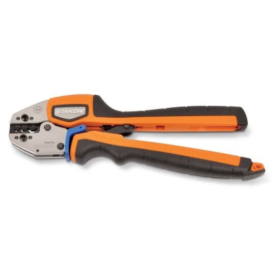 Ergonomic Hand Tool for Crimping B, C, D, E Non-Insulated Terminals/Splices/Disconnects  (D,E Tubular Only)
