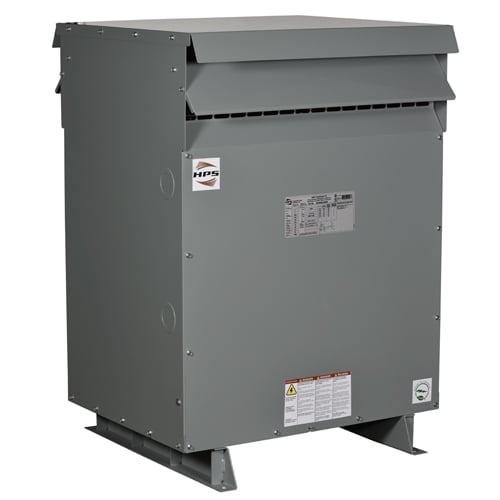 600V Class Three Phase DOE2016 and NRCan 2019 Compliant Energy Efficient Distribution Transformer, 480D PV, 480Y/277 SV, 225 kVA, 3PH, Aluminum Wound