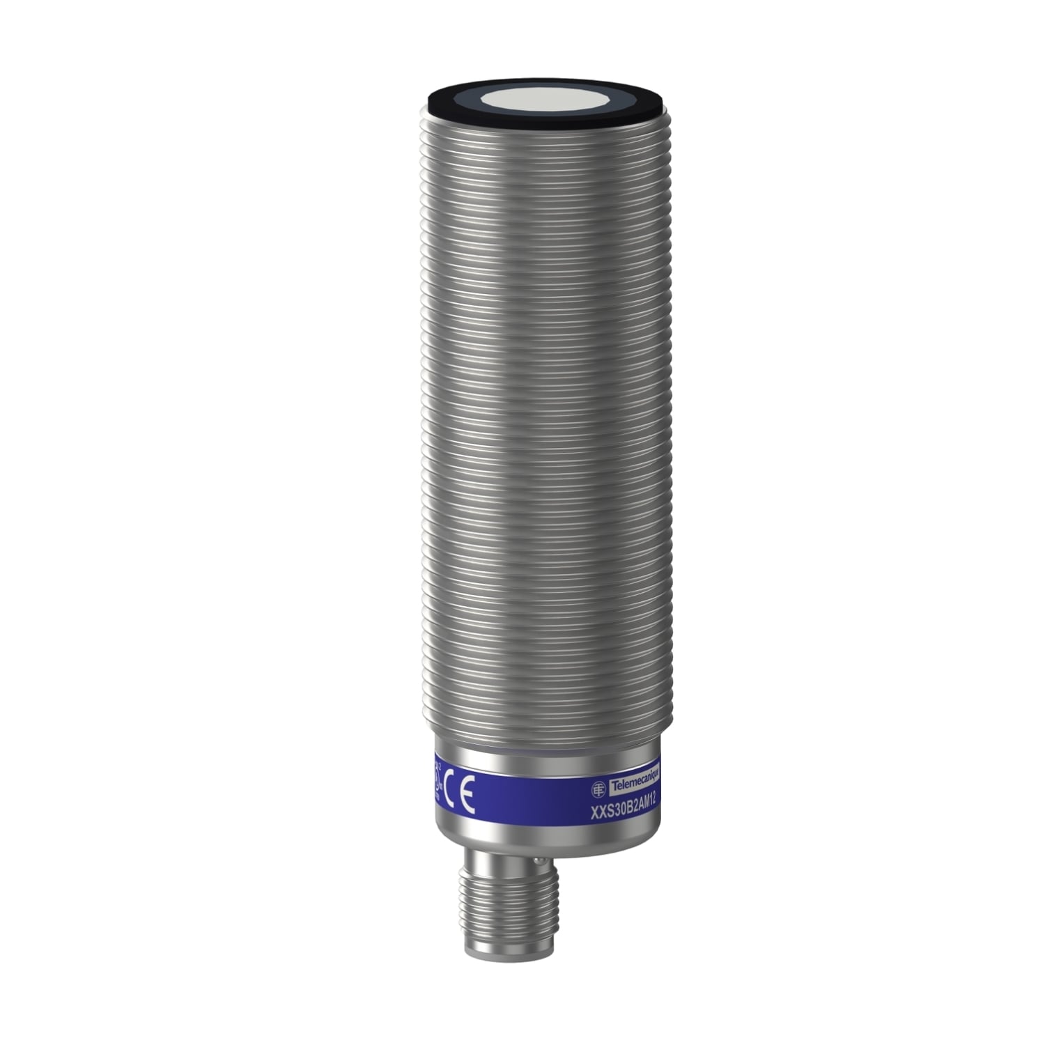 Ultrasonic sensors XX, ultrasonic sensor, metal, cylindrical M30, straight, 2 m, 4...20 mA