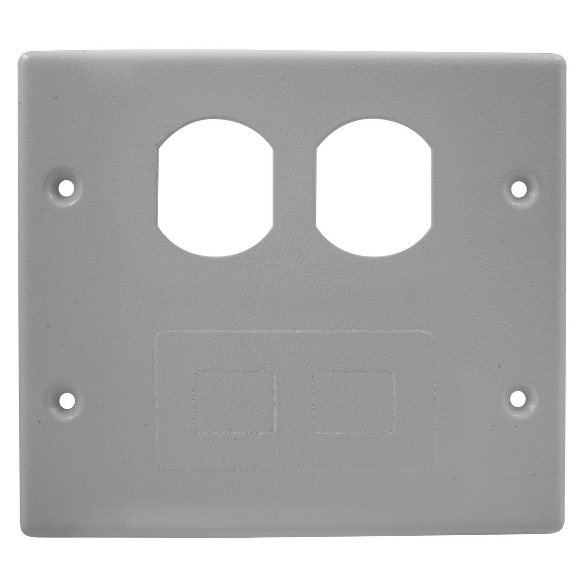 Metal Raceway Plate, Double, Duplex/Blank, HBL4750 Series