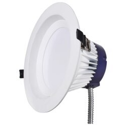 OBSUNVD9SC85A 8inch UltraLED CCT Selectable Downlight, 2000 lumens, 23W, 120 270VV, 0 10V dimming, 3000/3500/4000/5000K, 90 CRI, EMBB ready