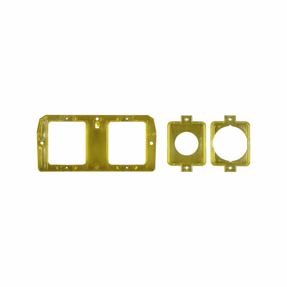 Eaton power pedestal amber faceplate, 30 A-50 A, Amber, Lighthouse, Lighthouse-SS