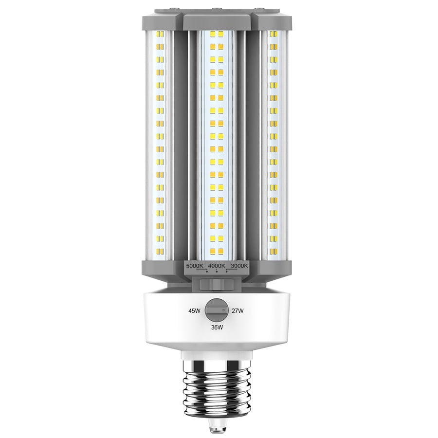 Hid Replacements 3915/5220/6525 Lumens Hid Field Adjustable Selectable 27/36/45W Base Ex39 80CRI Selectable 3000/4000/5000K Ballast Bypass 3-Pin Sensor Port
