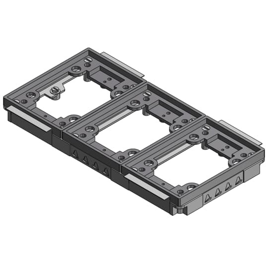 Three Gang Tile Activations for 640 Series, Gray, Non-Metallic