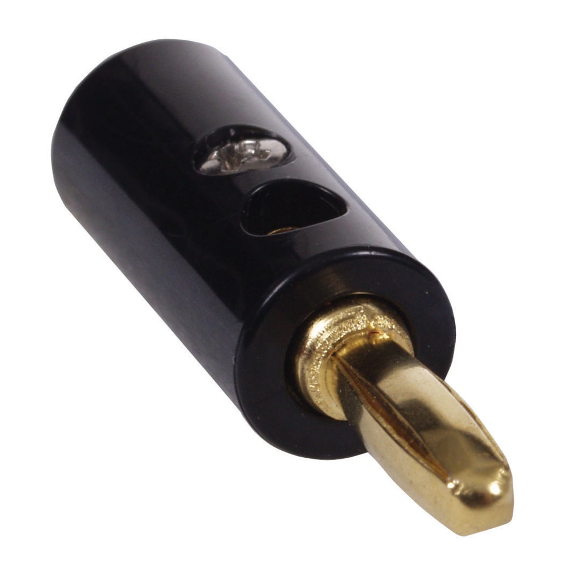 Snap-Fit, Banana Plug, Black, 10 Pack
