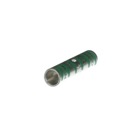 Copper Two-Way Splice, Long Barrel, Max 35kV, Wire Size 1 AWG, Length 2.0 Inches, Diameter 0.49 Inch, Tin Plated, Die Code 37, Die Color Code Green