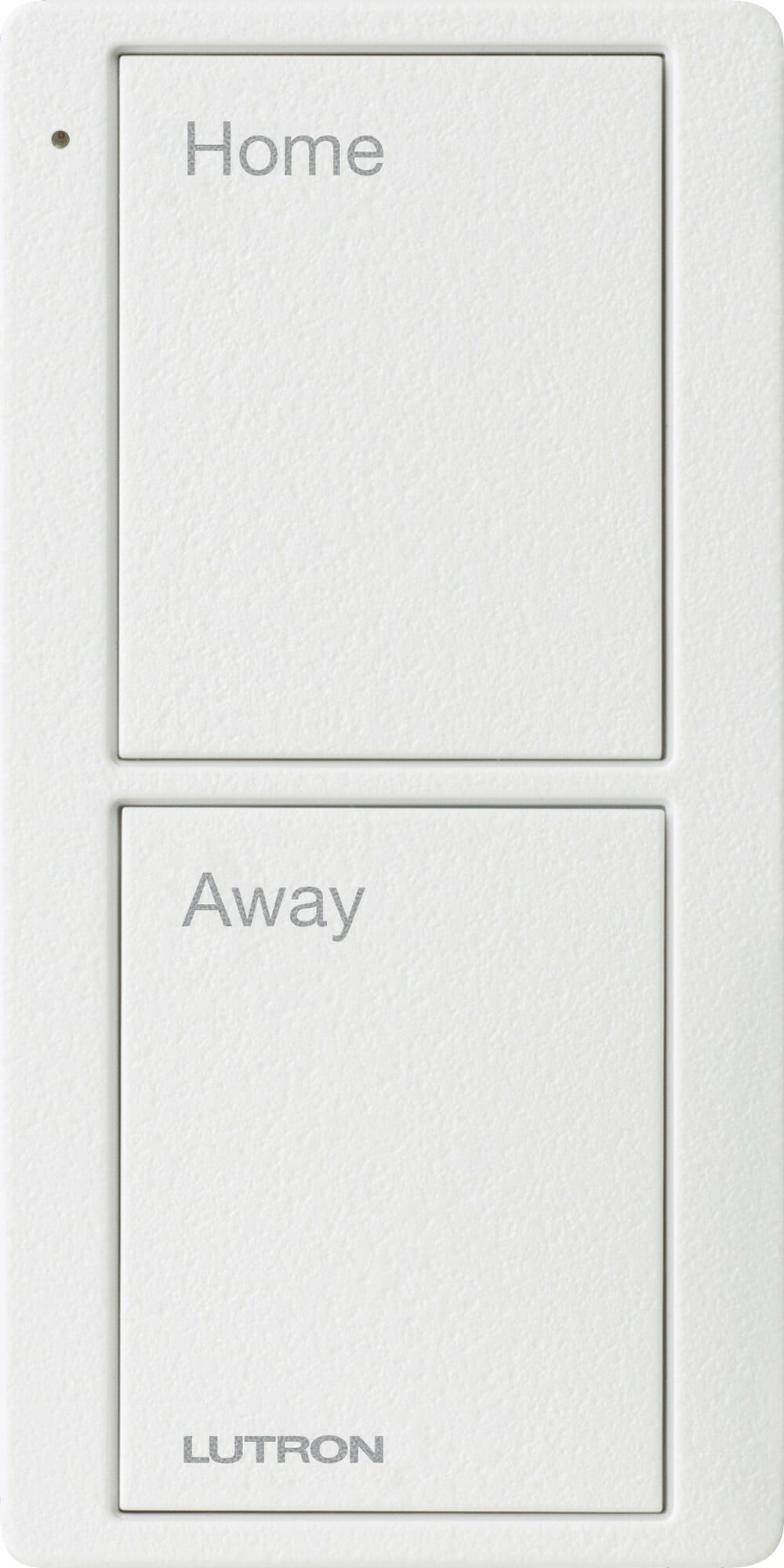 Lutron 2-Button Scene Pico Smart Remote, with Pre-engraved Text-"Alert/Goodnight" - Snow