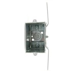 Gangable Switch Box, 14 Cubic Inches, 3 Inches Long x 2 Inches Wide x 2-3/4 Inches Deep, 1/2 Inch Knockouts, Pre-Galvanized Steel, Non-Metallic Cable Clamps (C-5) and CV Bracket Recessed 7/8 Inches, For use with Non-Metallic Sheathed Cable, pack of 25 for Retail