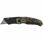Folding Utility Knife Camo Assisted-Open, REALTREE XTRA Camo design handle with rubber grip and TPR overmold looks good in the field and on the job site