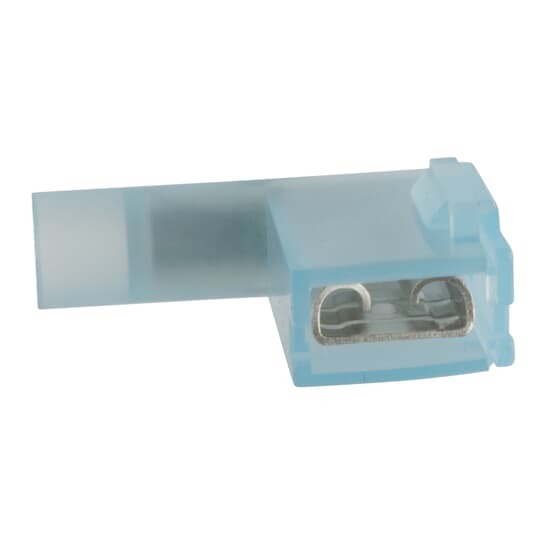 Insulated Nylon Female Barrel Flag Disconnects for Wire Range 16-14 , Tab Size .250x.032, Blue