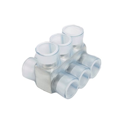 Multi-Tap Connector, Double-Sided, Clear