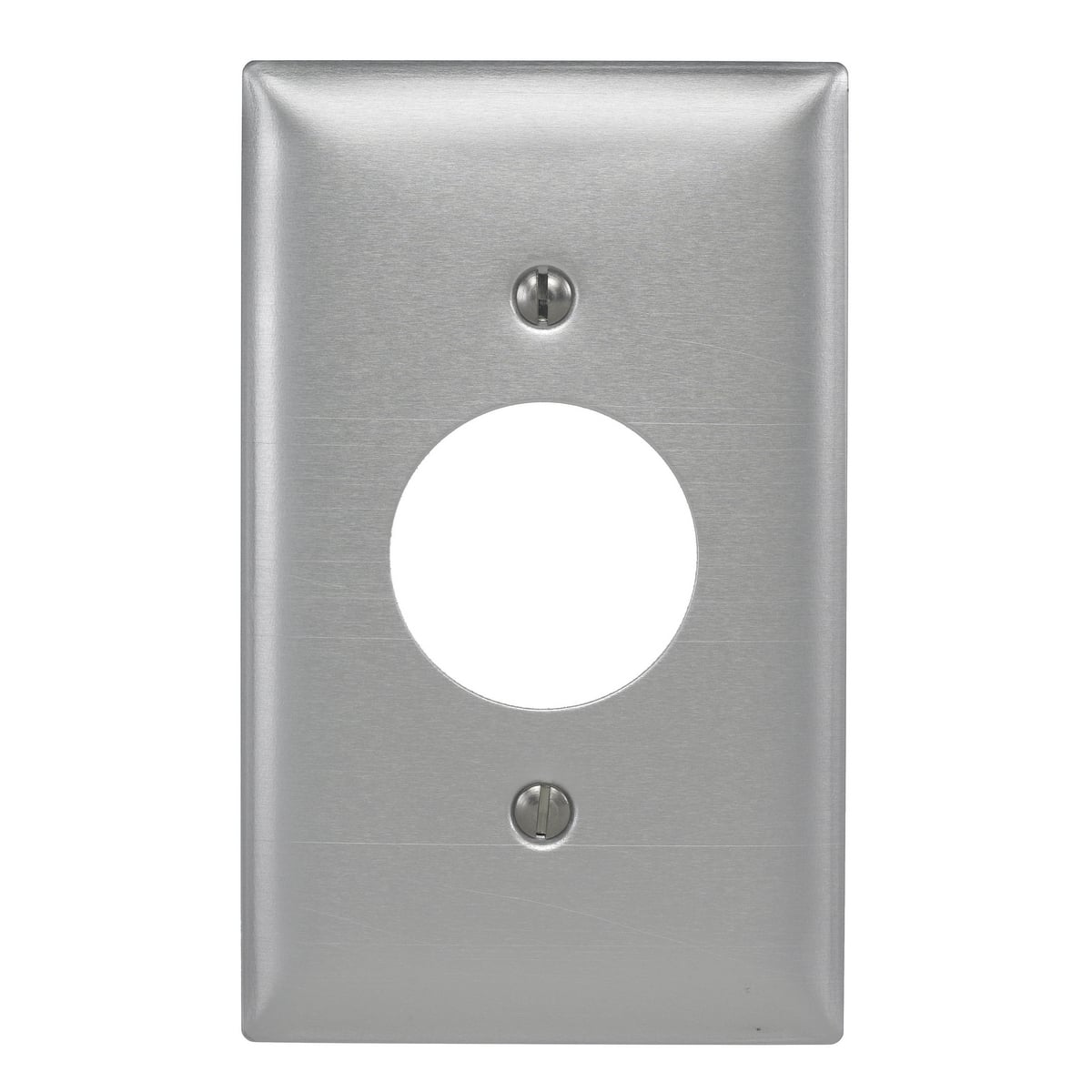 Twist-Lock Devices, Wallplates, 1-Gang, Accessories for 15A2 and 3 Wire Devices .05" (1.3), horizontal brushed finish