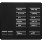 Lutron RadioRA 2 Tabletop Designer Keypad, 10 button with Raise/Lower, All On and All Off - Midnight