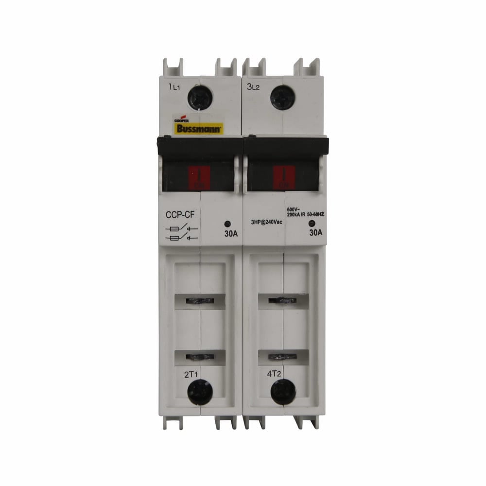 Eaton Bussmann series CCP UL98 fusible disconnect, 600 Vac, 125 Vdc, 30A, UL98 fusible disconnect, Two-pole, CUBEFuse