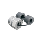 Zinc die-cast, 1-1/4" two letter-coded Gland-type service entrance cable connector that is listed to handle different cable sizes.