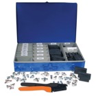 Connector Kit Case Containing a Selection of Size 1 and 2 Male and Female Motor Disconnects Plus Insulators, 12 AWG - 2 AWG