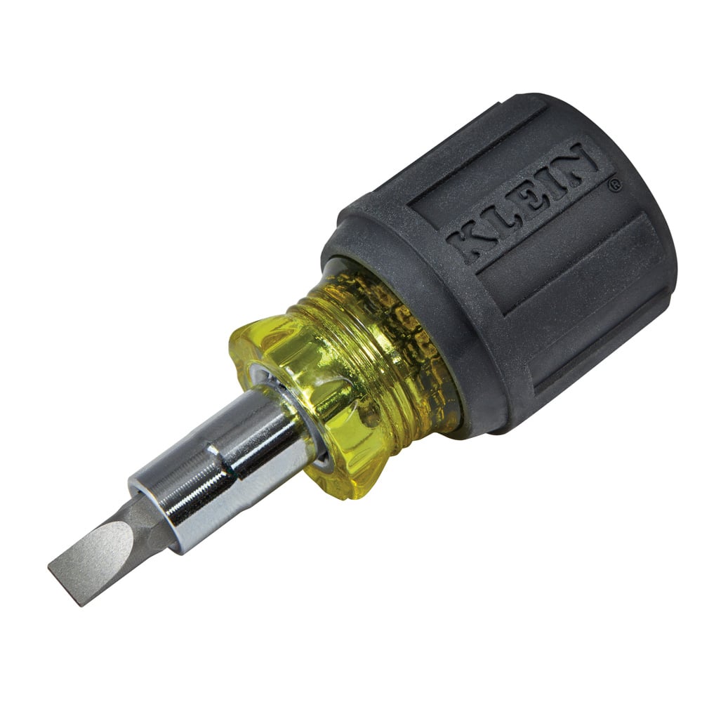 Multi-Bit Screwdriver / Nut Driver, 6-in-1, Stubby, Ph, Sl Bits