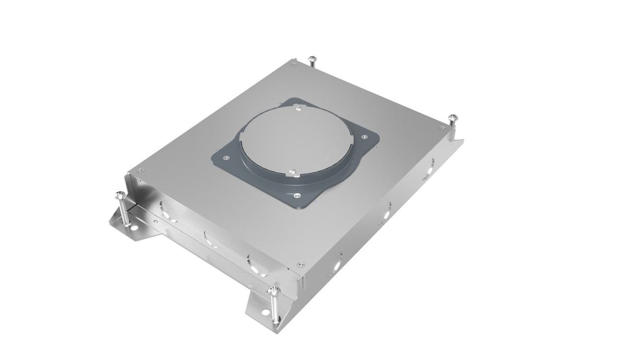RFBA 4-Gang Round Cover Floor Box, 2.5 Inch