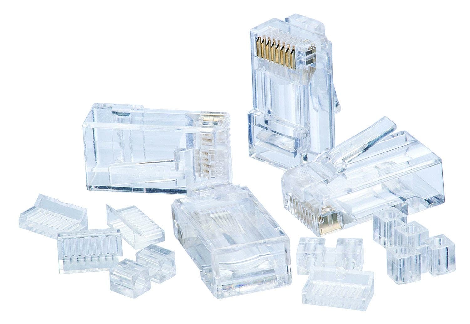 IDEAL, Modular Plug, CAT 6, RJ-45, Contact: 8, Color: Clear, Position: 8